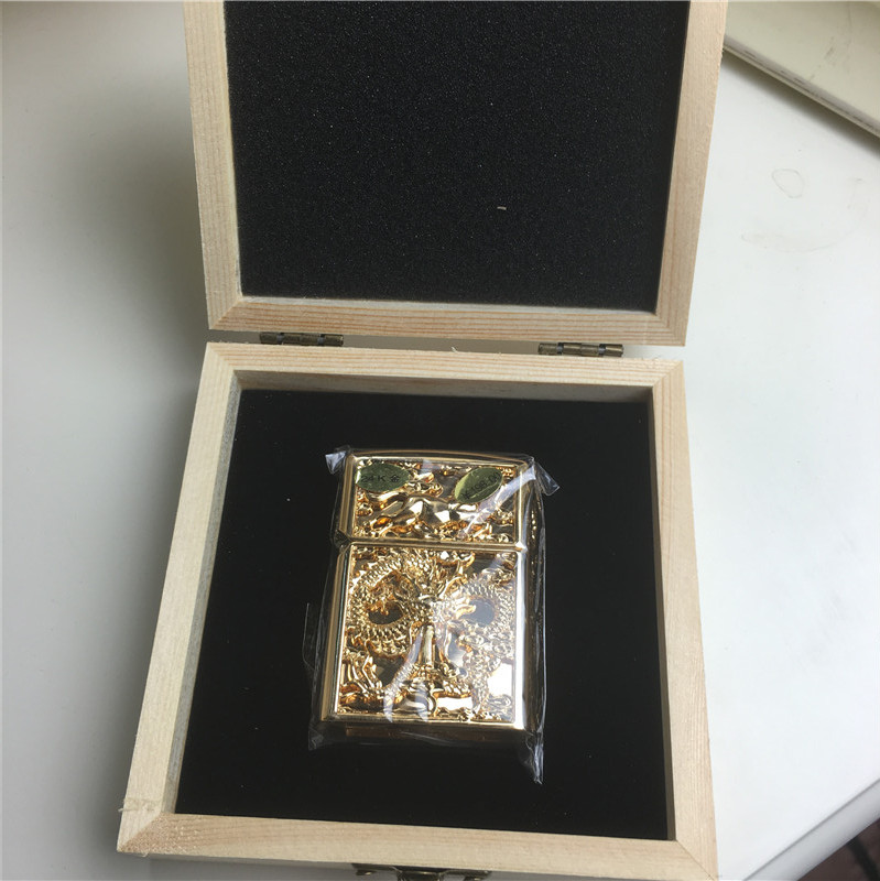 个性创意防风火机金色2