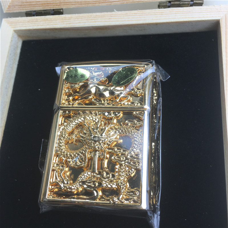 个性创意防风火机金色3