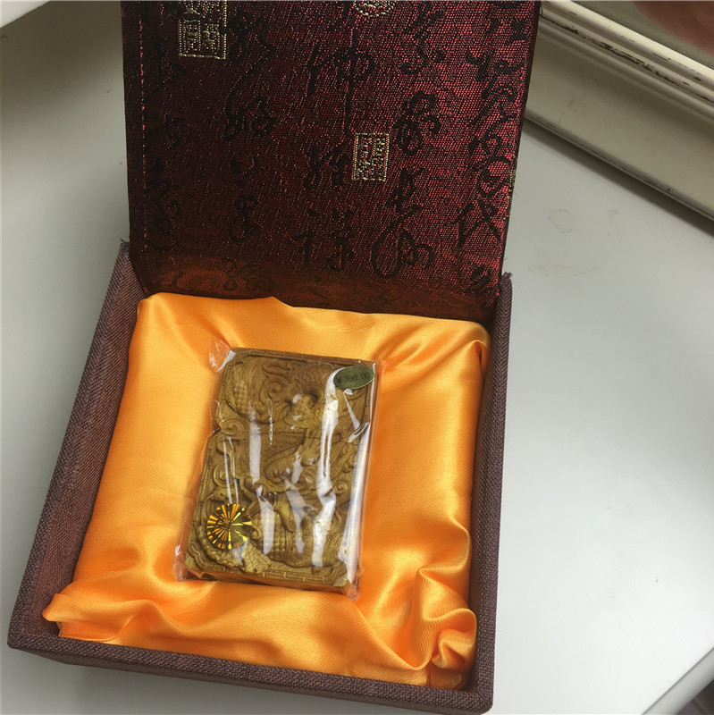 雕刻个性创意防风火机金色2