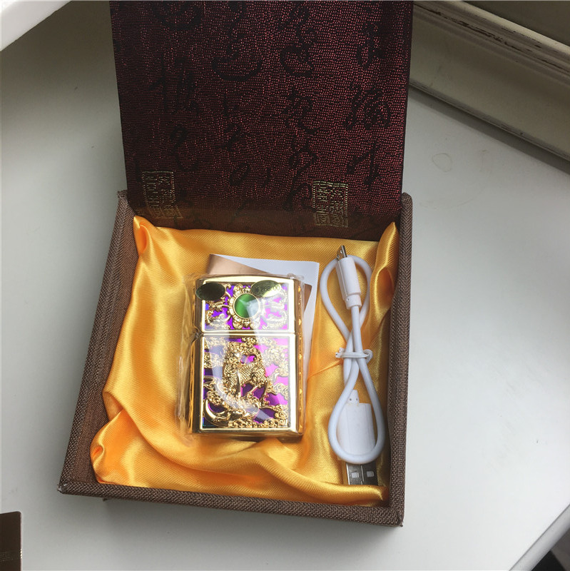 个性创意防风火机金色2