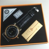 手表打火机充电 创意防风黑色