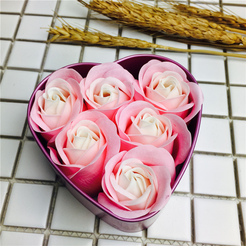 紫色爆款玫瑰香皂花束礼盒康乃馨肥皂花批发情人节母亲节生日礼品厂家3