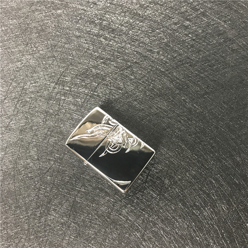 个性创意防风合金火机银色3