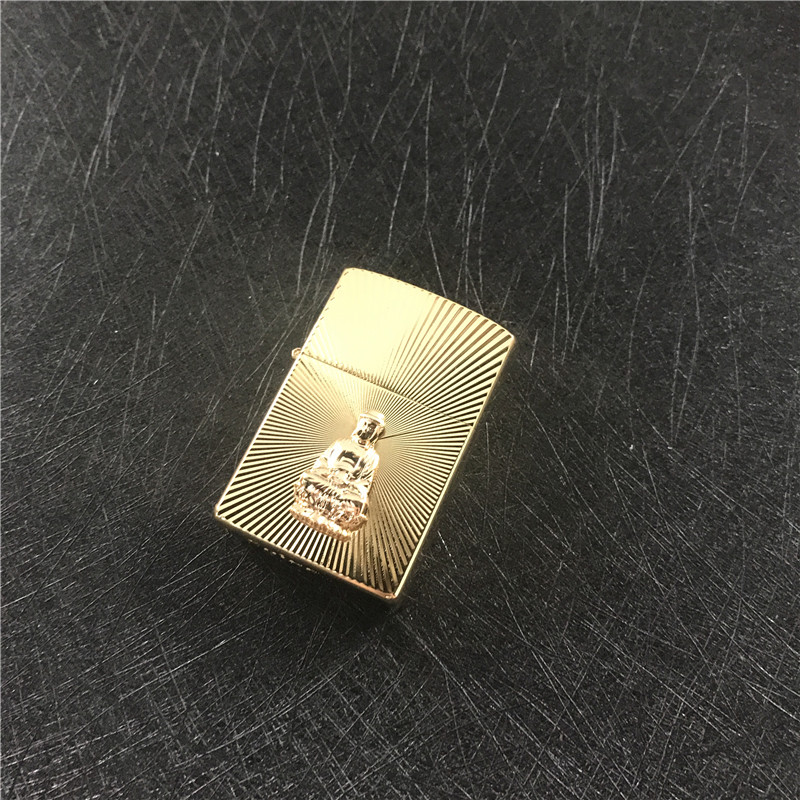个性创意防风火机金色3