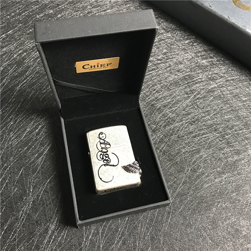 个性创意防风火机银色1