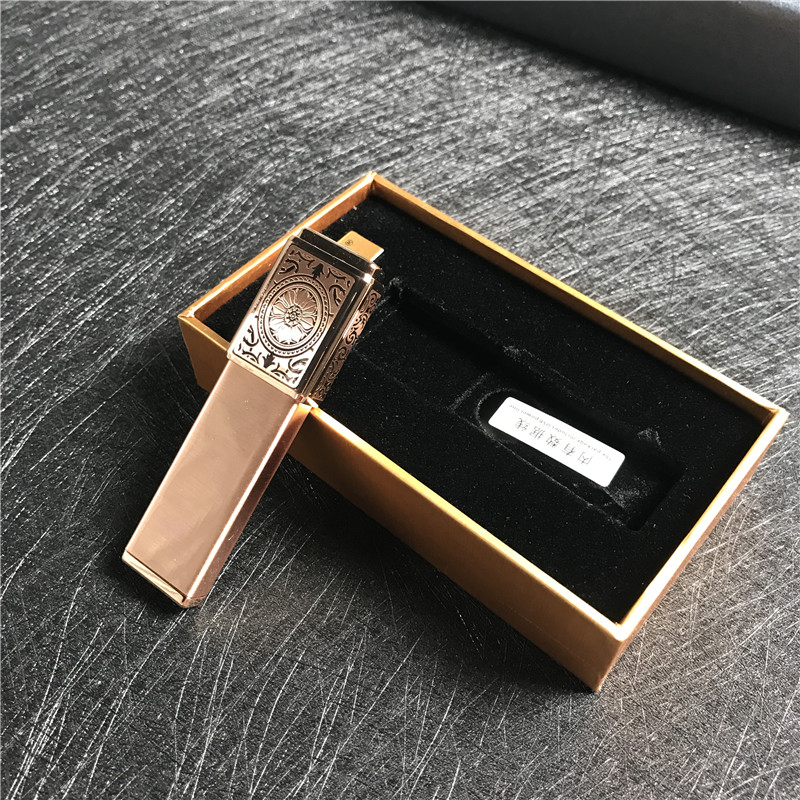 个性创意防风火机铜色2