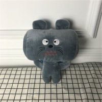 灰色	龙猫 PP棉 抱枕毛绒玩具送女友生儿童婚庆礼物