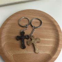 褐色  椰子壳	情侣钥匙扣 椰子壳材质钥匙扣个性礼品