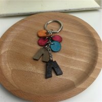 彩色   椰子壳	钥匙扣 椰子壳材质钥匙扣个性礼品