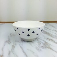 创意手绘线条陶瓷碗勺 家用吃饭碗餐具