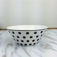高档陶瓷碗餐具套装 家用北欧几何6寸汤碗面碗
