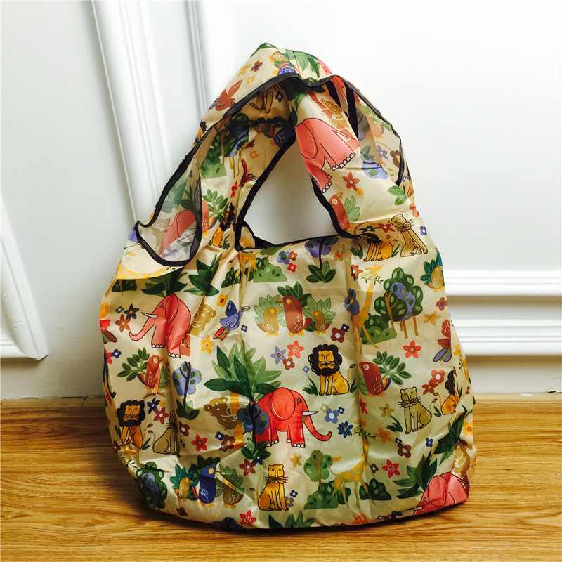 折叠购物袋时尚环保袋买菜包大容量手提袋子 大号5