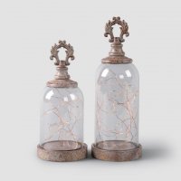 LED复古灯摆件E70119	铁+玻璃（不含税）