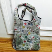 折叠购物袋时尚环保袋买菜包大容量手提袋子 小号