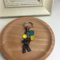 彩色 椰子壳  钥匙扣 椰子壳材质钥匙扣个性礼品