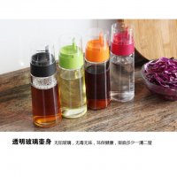 玻璃酱油瓶醋瓶料酒瓶油壶 厨房小件调味品收纳瓶简易控油瓶（下单备注颜色）