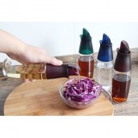 自动翻盖玻璃油瓶 防侧漏油壶调料瓶醋瓶酱油瓶厨房用品（下单备注颜色）