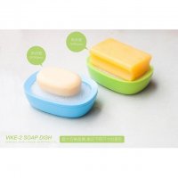 维卡多功能有氧皂盒 创意香皂盒 双层肥皂碟 皂盘 海绵皂托（下单备注颜色）