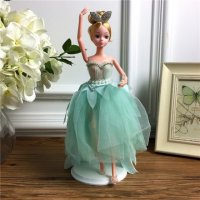 手工制作全身关节可以动婚纱娃娃（配礼盒支架防滑垫）五个一包装，清色装，可零售