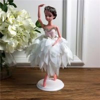 手工制作全身关节可以动婚纱娃娃（配礼盒支架防滑垫）五个一包装，清色装，可零售