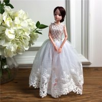 手工制作全身关节可以动婚纱娃娃（配礼盒支架防滑垫）五个一包装，清色装，可零售