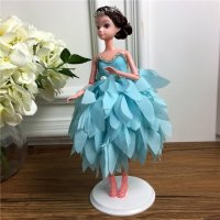 手工制作全身关节可以动婚纱娃娃（配礼盒支架防滑垫）五个一包装，清色装，可零售