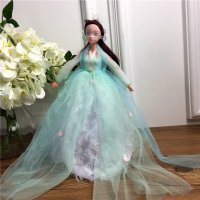 手工制作全身关节可以动婚纱娃娃（配礼盒支架防滑垫）五个一包装，清色装，可零售