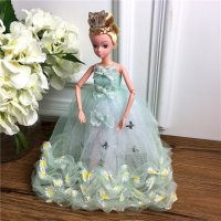 手工制作全身关节可以动婚纱娃娃（配礼盒支架防滑垫）五个一包装，清色装，可零售