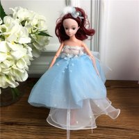 手工制作全身关节可以动婚纱娃娃（配礼盒支架防滑垫）五个一包装，清色装，可零售