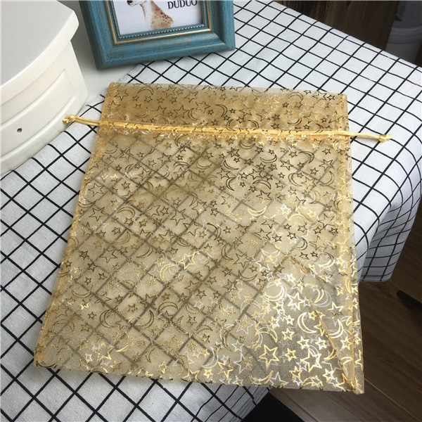 高档纱质透明袋饰品珠宝首饰收纳包装小布袋子抽绳手串佛珠袋2