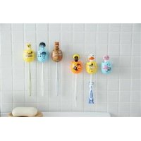 蛋形牙刷架卡通动物创意牙刷架洗漱套装吸盘式牙具座洗漱架套装