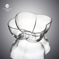 欧式透明系列玻璃花瓣果盘装饰盘客厅装饰CDT00159