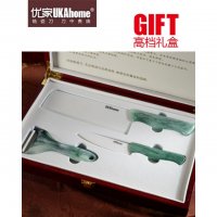 UKAhome 优家陶瓷刀精品优瑾绿E7三件套