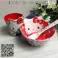 可爱卡通儿童餐具 碗+杯+匙羹套装 学生便携餐具套装