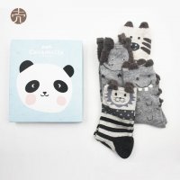 秋季袜子礼盒 动物系列（中筒、四双）