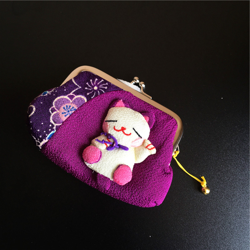 零钱小布包（紫色小猫款）1