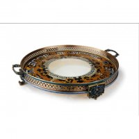 普罗旺斯珐琅托盘(圆)