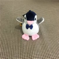 钥匙扣包包挂饰毛绒小企鹅