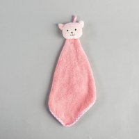 动物头擦手巾 珊瑚绒