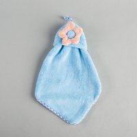 太阳花擦手巾	珊瑚绒