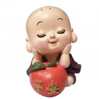 爆款现货 树脂工艺品 茶宠礼品休闲礼物摆件 禅说系列禅意小沙弥