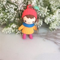 时尚创意可爱卡通立体造型情侣钥匙扣小挂件钥匙圈