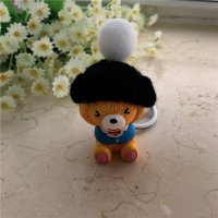 时尚创意可爱卡通立体造型情侣钥匙扣小挂件钥匙圈