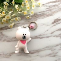 时尚创意可爱卡通立体造型情侣钥匙扣小挂件钥匙圈
