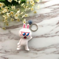时尚创意可爱卡通立体造型情侣钥匙扣小挂件钥匙圈