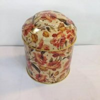 厂家批发定制 印花金属茶叶铁罐 马口铁罐 创意小碎花茶叶铁罐