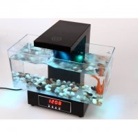 2013D创意生日礼物USB小型鱼缸笔筒水族箱/多功能迷你金鱼缸乌龟缸