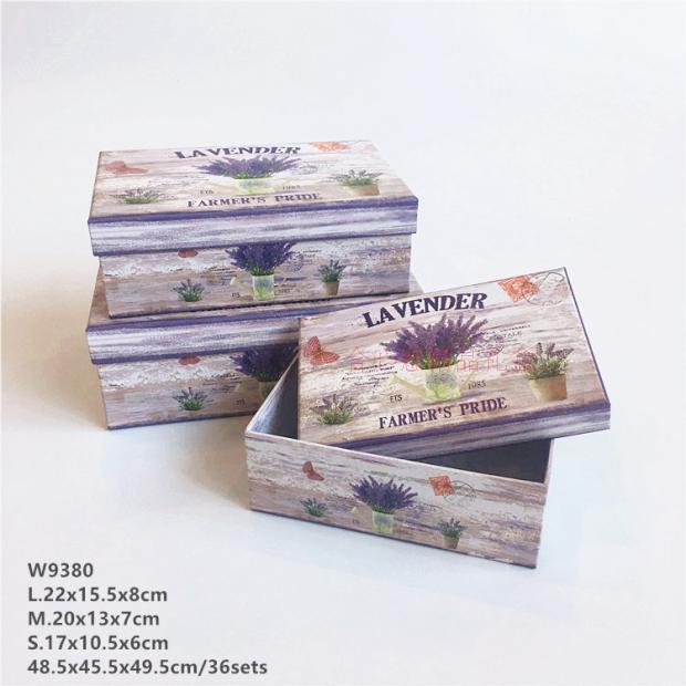The new European floral rectangle three piece gift box gift box gift box of soap flowers4