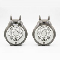 龙猫网型迷你小风扇学生宿舍办公室台式便携式usb充电风扇