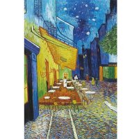 若态原创 1000片平面拼图-夜间咖啡馆-室外  生日礼物创意礼物